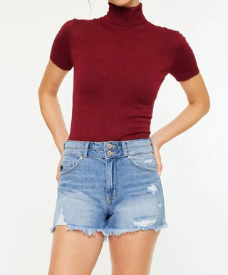 Kancan - Hazel High Rise Mom Shorts