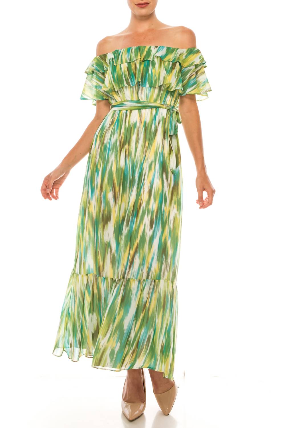 Donna Morgan - Multi Print Midi Dress
