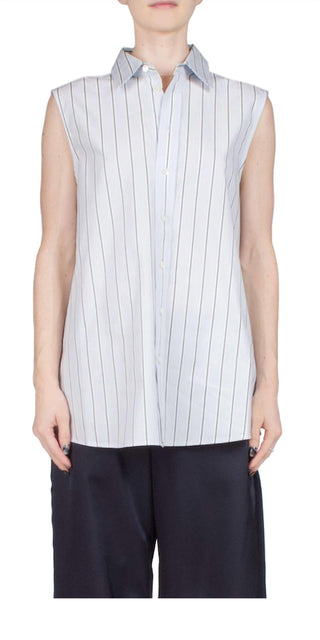 6397 - Sleeveless Button Down Top