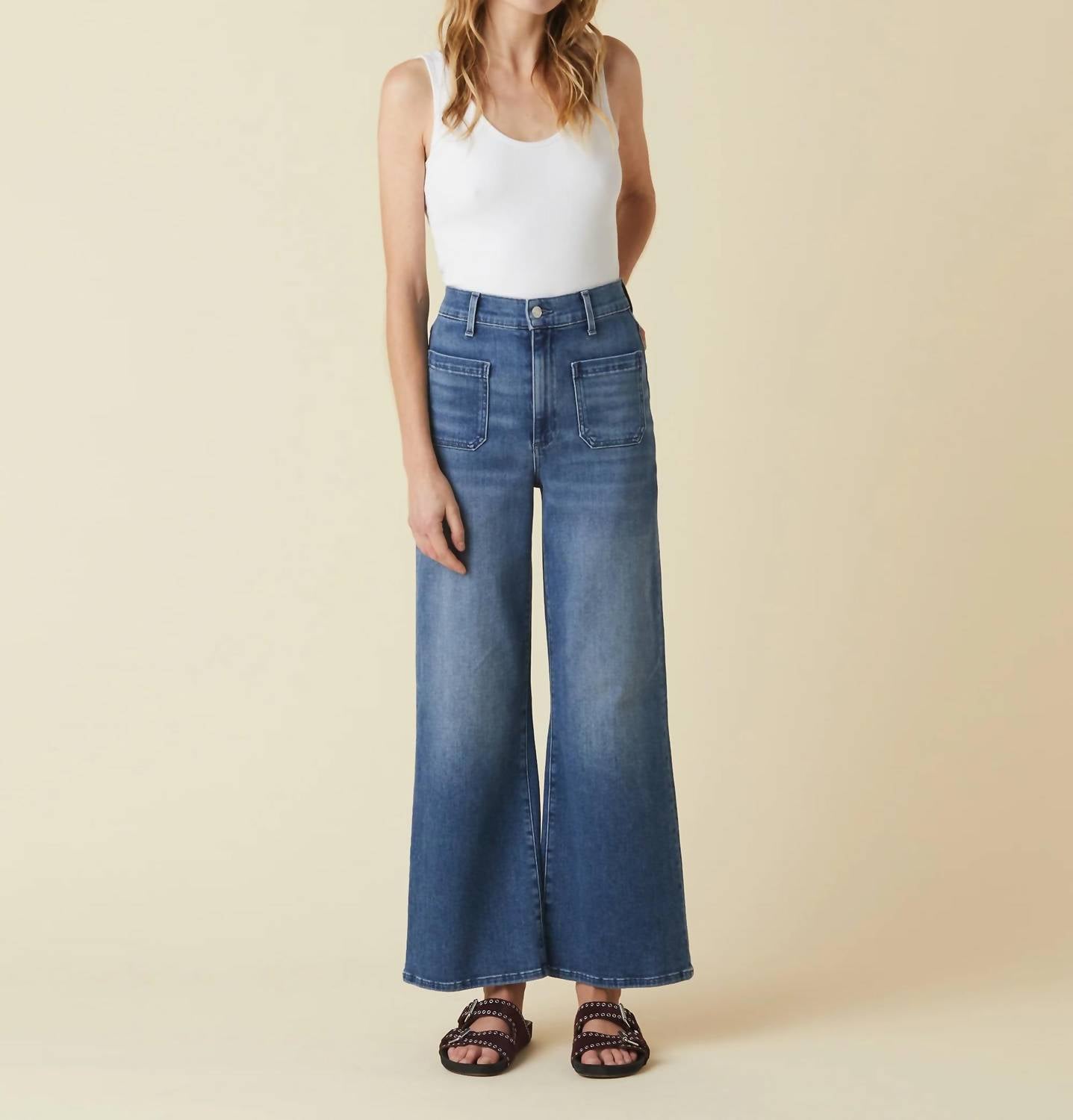 Le Jean - Virginia Wide Leg Ankle Jeans