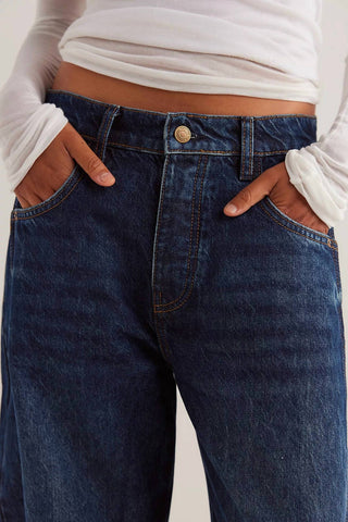 Free People - Good Luck Mid Rise Barrel Jeans