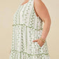 Hayden La - Botanical Embroidered Ruffle Tiered Tank Dress - Plus