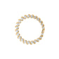 10K Yellow Gold 4.00 Cttw Round-Cut Diamond Floral Link 7.5" Bracelet (H-I Color, I2-I3 Clarity)