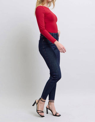Judy Blue - High Waist Heart Shaped Back Pockets Skinny Denim Jeans