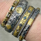 Tat2 Designs - Women's Labradorite Coin Bangle