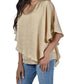Frank Lyman - V-neck Tie Sleeve Top