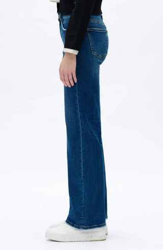 Bayeas - Lisa Mid Rise Wide Leg Jeans