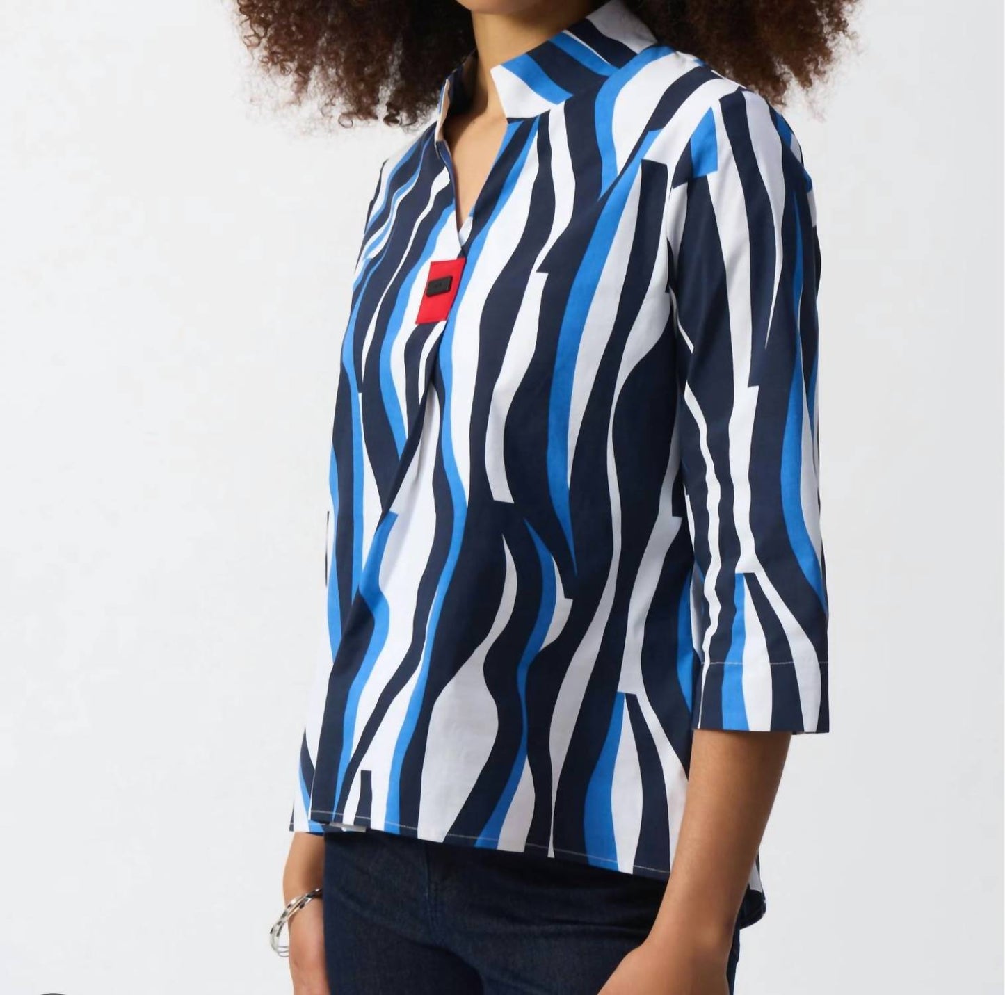 Joseph Ribkoff - Vanilla multi print top