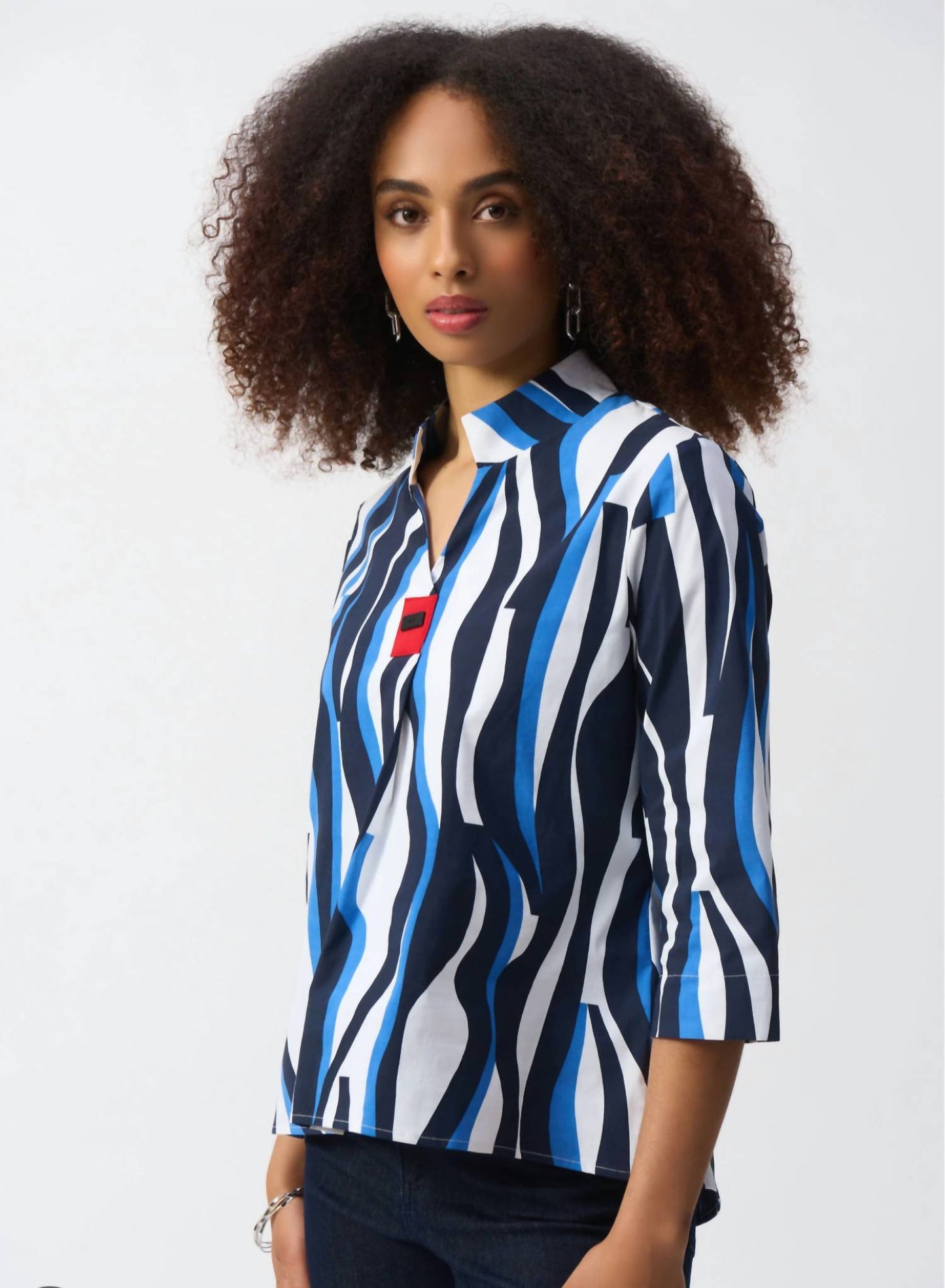 Joseph Ribkoff - Vanilla multi print top