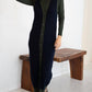 Mima Rosso - Green Knit Colorblock Vest Dress