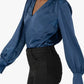 Kut From The Kloth - Long Sleeves Satin Top Blouse