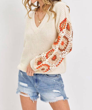 Bibi - Crochet sleeve sweater