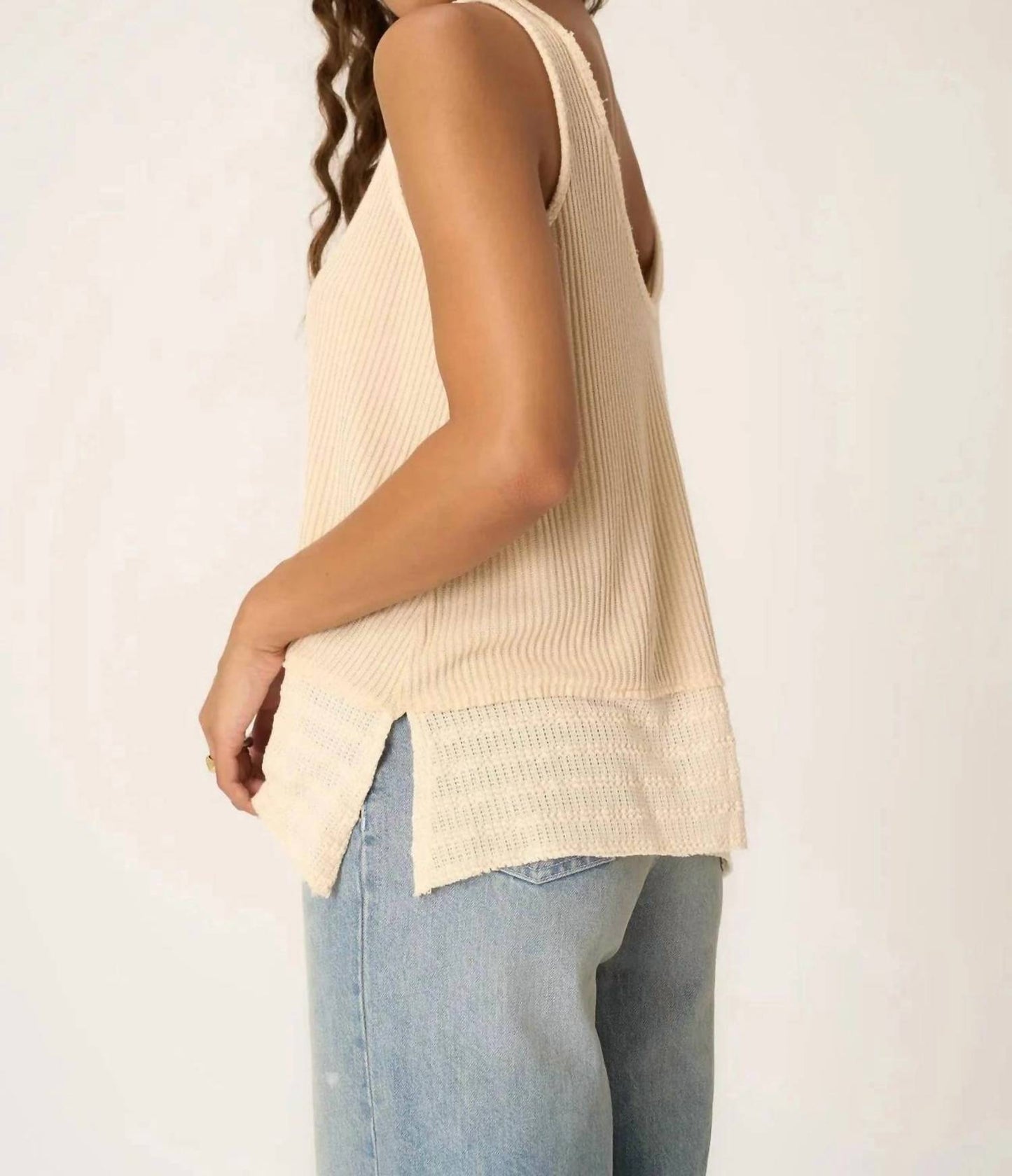 Project Social T - Weekend Vibes Sweater Rib Tank