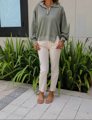 Free People - Camden Henley Sweatshirt