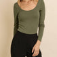124 Voltaire - Longsleeve Micro Ribbed Bodysuit