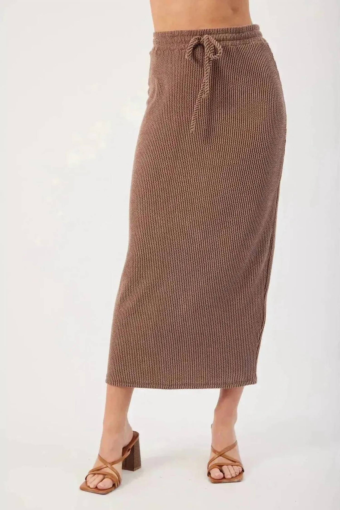 Kylie Paige - Kaya Tie Waist Midi Skirt
