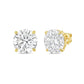 Diana M Jewels - Women's Lab Grown Petite Diamond 4 Prong Stud Earrings