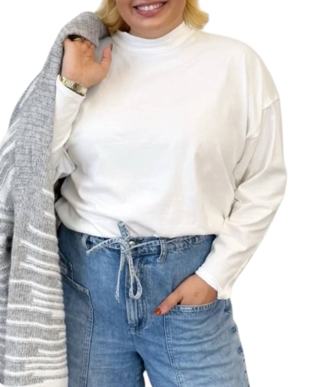 Free People - Keegan Oversized Long Sleeve Top