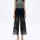 Bayeas - Women's Crystal Embellished Lace Jeans