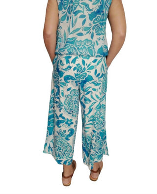 Johnny Was - LINEN PLEATED CULOTTE PANTS