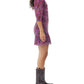 Ganni - Floral Mesh Flounce Ruched Mini Dress