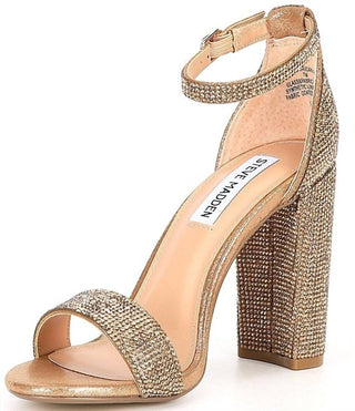 Steve Madden - Women's Carrson Ankle Strap Open Toe Block Heeled Dress Sandals