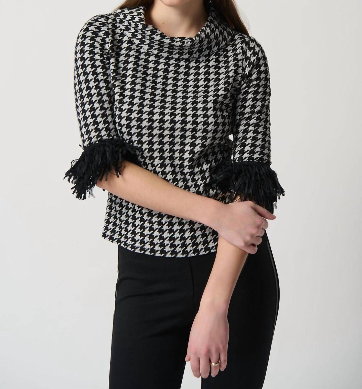 Joseph Ribkoff - Houndstooth Print Top