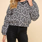 Pretty Follies - Palmer Paisley Long Sleeve Zip Jacket