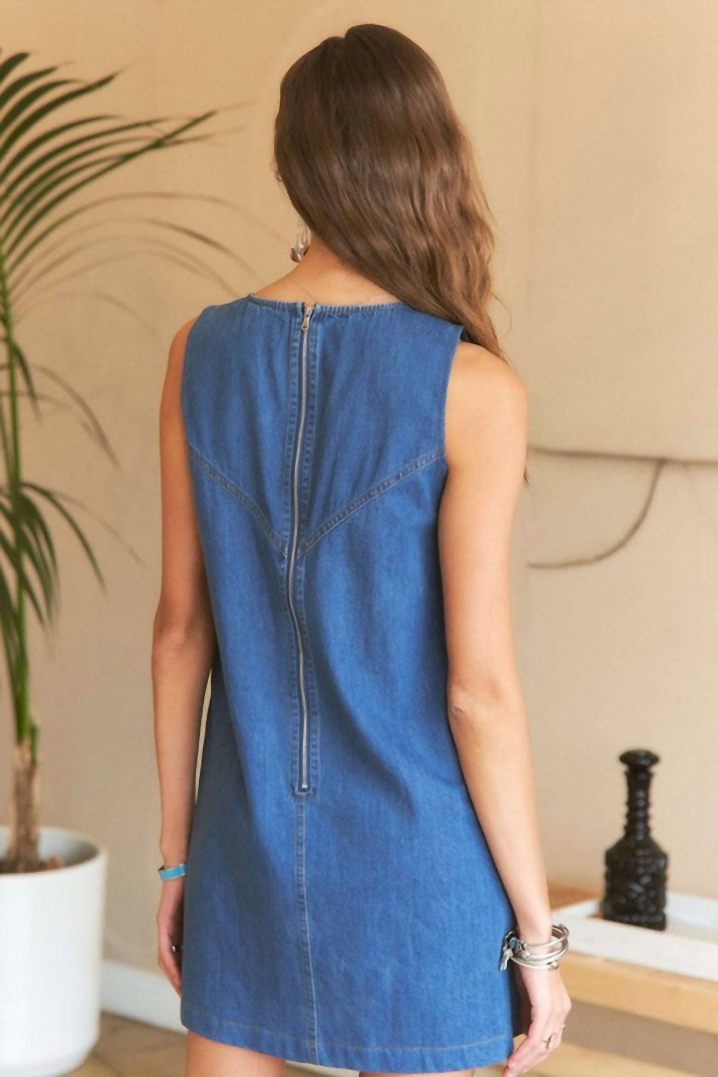 Adora - Chevron Crush Dress