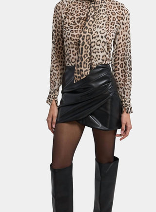 Generation Love - Violetta Leopard Chiffon Blouse