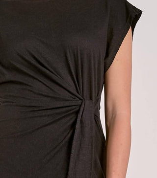 Elan - Side Tie Short Sleeve Dress