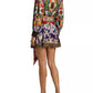 Alice + Olivia - Sadie Printed Self-belt Minidress