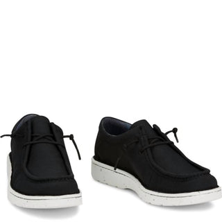 Justin - Men's Mocc Toe Hazer Black Textile