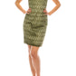 Adrianna Papell - Strapless Sequined Lace Dress