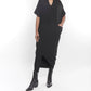 Matthildur - Trapeze V-neck Short Sleeve Tunic Top