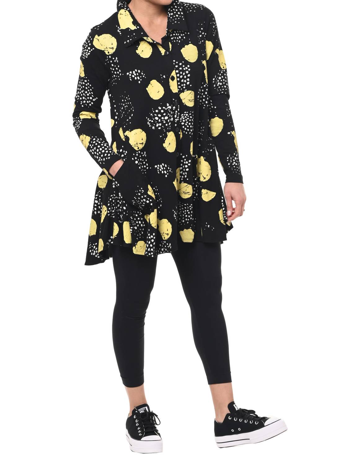 Tulip Clothing - Lauryn Button Down Tunic Shirt