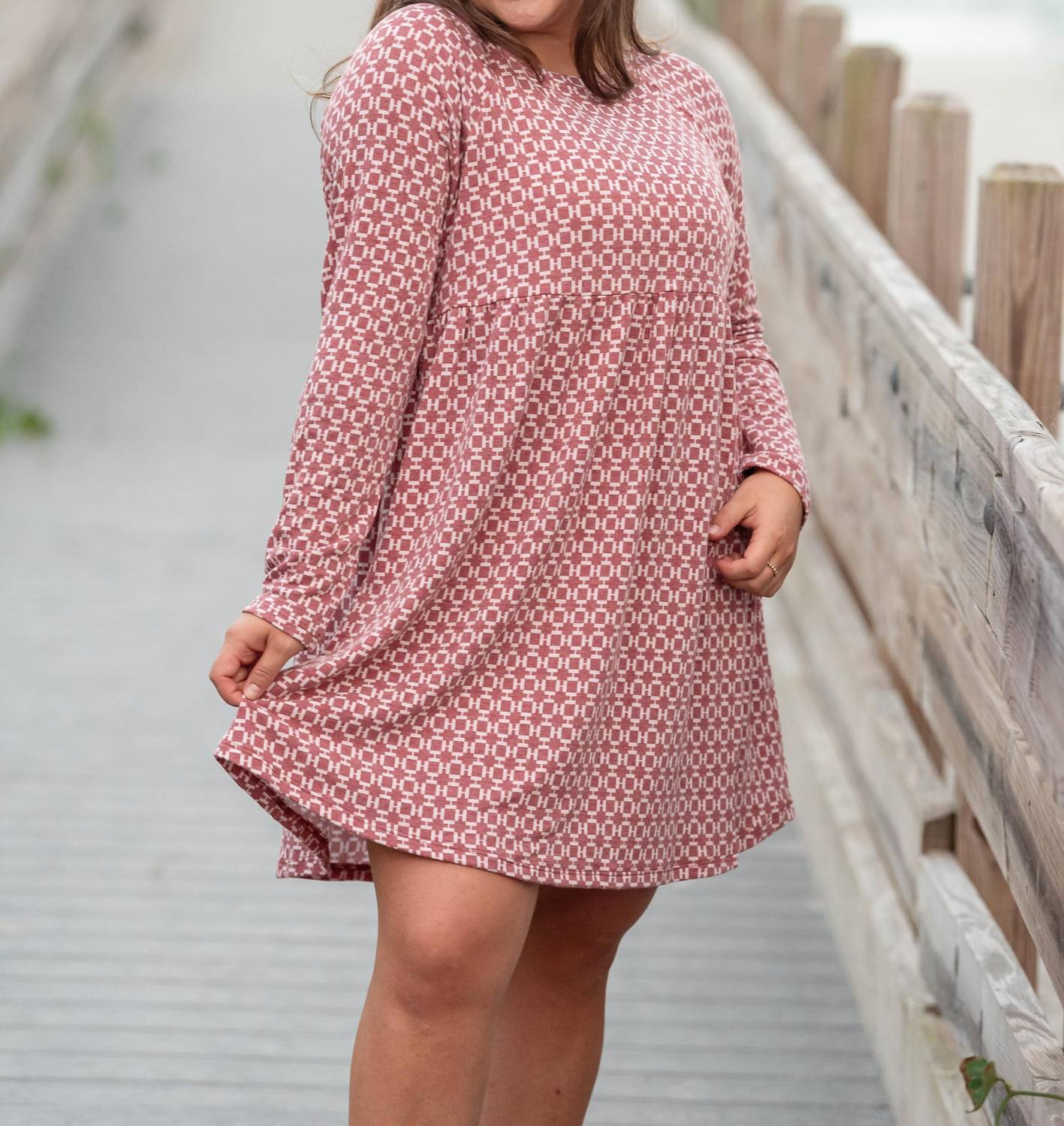 Emerald Collection - Geometric Swing Dress