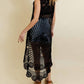 Leto - Women's Eloise Crochet Hi Low Maxi Tank