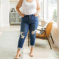 Judy Blue - High Rise Button Fly Distressed Jean