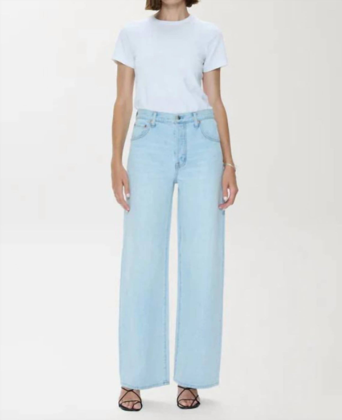 Pistola - Tate High Rise Bowed Wide Leg Jeans