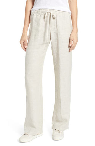 Caslon Linen Blend Pants - Flax
