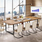 Conference Table For 8 - 10 People With Cable Management - Brown / Black
