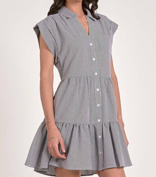 Elan - Wren Seersucker Mini Dress