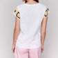 Charlie B - Crew Neckline Crochet Sleeve Top