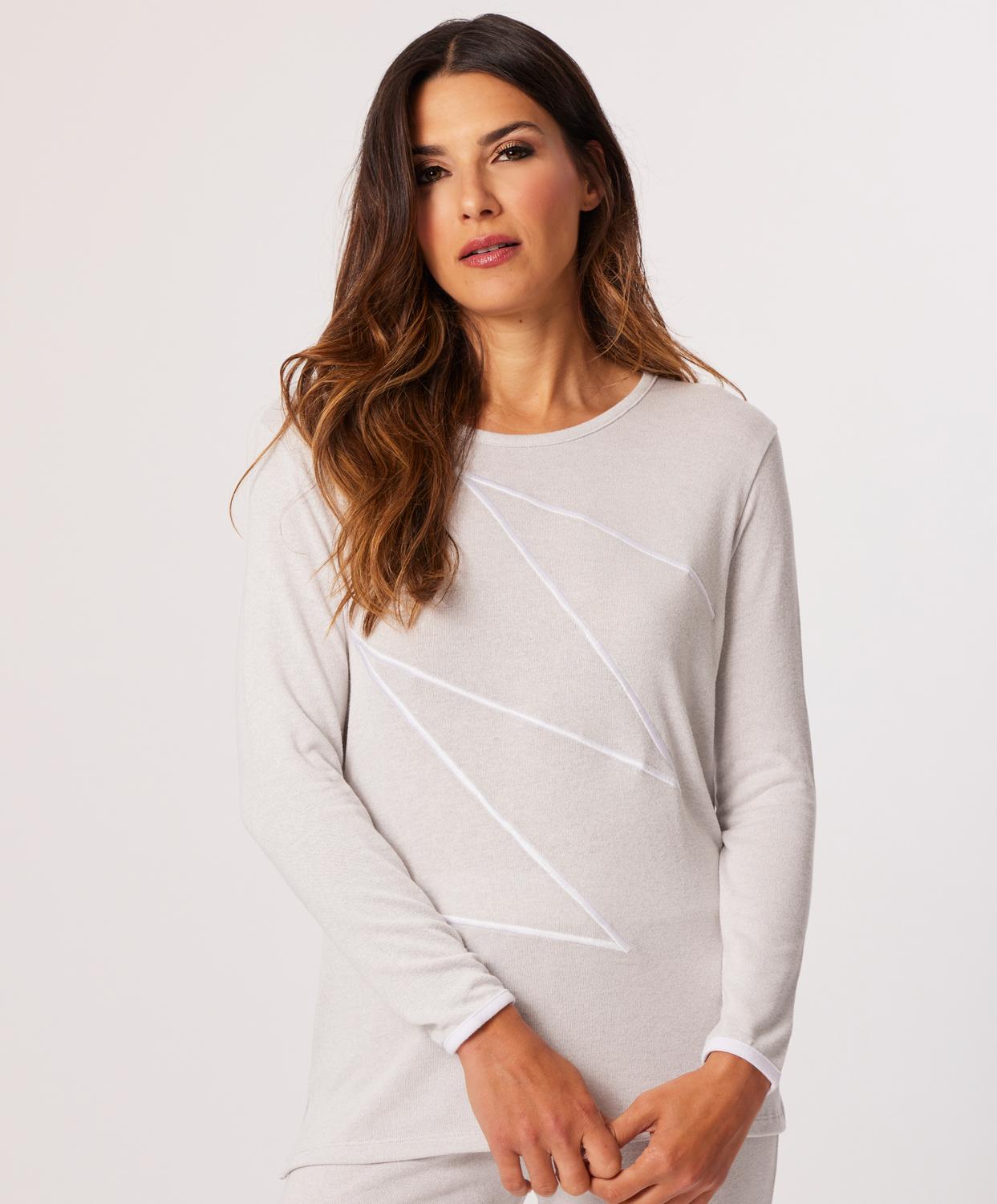 French Kyss - Zig Zag Long Sleeve Sweater