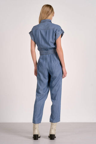 Elan - Jumpsuit Short Sleeve Tie Belt
