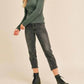 Paper Crane - Ribbed Knit Turtleneck Top