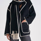 Elan - Whipstitch Detail Jacket Top Set