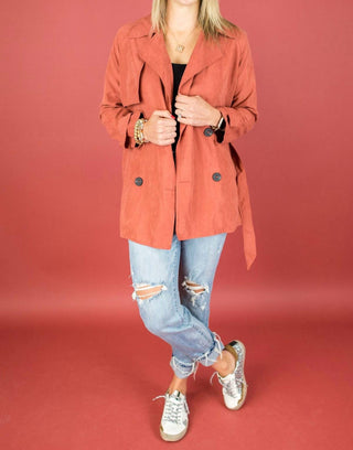 Entro - Classic Suede-like Jacket