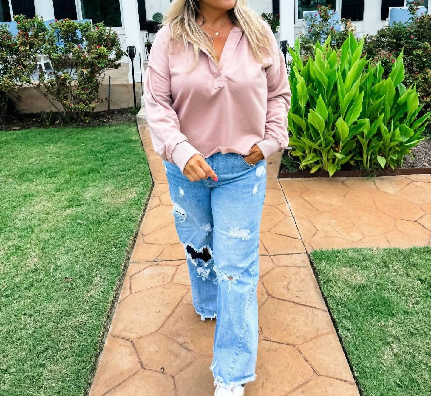 Blakely - Rowan Raw Hem Hoodie